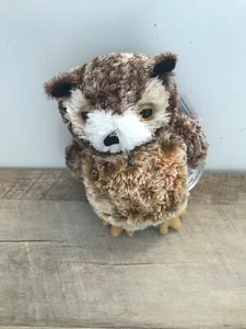 Aurora Plush Great Horned Owl - Picture 1 of 5