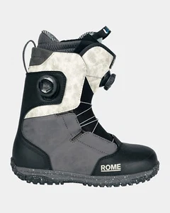 Rome Bodega Pro Boa Snowboard Boots Women's Size 8.5, Black/Bone New 2025 - Picture 1 of 5