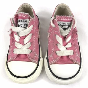 Converse One Star Shoes infant Girls Size 5 Pink sneakers low top shoes Canvas - Picture 1 of 10