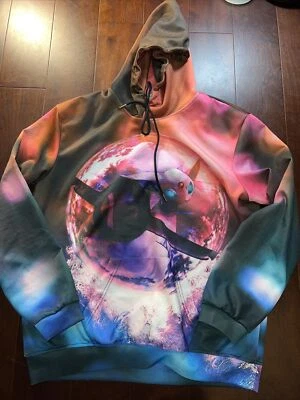 Sweatshirt Hoodie Kangaroo Pouch pokemon espeon Eevee Evolution Psychic Aop - Image 1 of 4