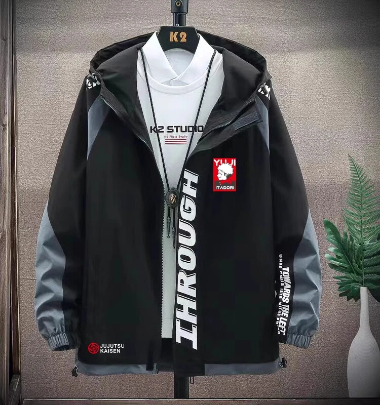 Calça Adidas Anime Jujutsu Kaisen Gojo Satoru Traje Montagem Gola Alta - Imagem 1 de 4