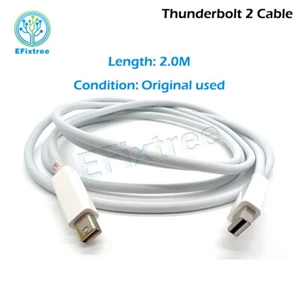 Original weiß 2M Thunderbolt 2 Kabel Datenkabel für Apple Multimedia Monitor - Bild 1 von 5