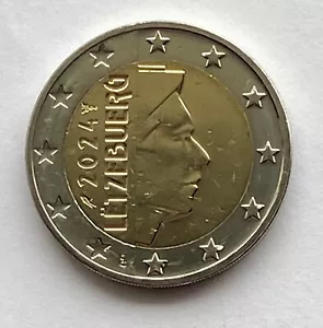 LUXEMBOURG - 2 € Euro circulation coin 2024 UNCIRCULATED COIN - Picture 1 of 2
