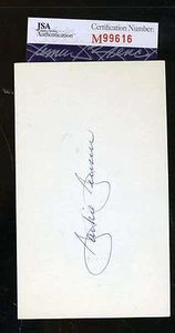 Jackie Jensen Signed 3x5 Index Card Jsa Certified Authenticated Autograph - Picture 1 of 1