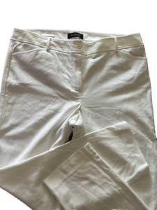 Talbots Hampshire Ankle Dress Pants Women’s Size 14 Solid White - Picture 1 of 8