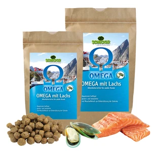 Schecker Trockenfutter - OMEGA mit Lachs - glutenfrei - weizenfrei - 12 kg  - Bild 1 von 3