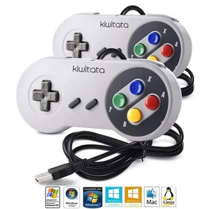 Retro Nintendo SNES / NES USB Controller Joypad Gamepad for PC MAC RaspberryPi - Picture 1 of 12