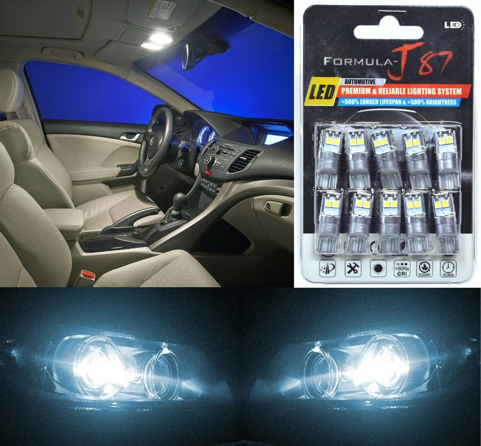 LED 3030 Light White 6000K 194 Ten Bulbs Interior Map Replace Lamp Upgrade Stock - Image 1 of 4