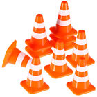  10 Pcs Small Traffic Signs Sand Toys Miniature Cones for Kids Child Car Model