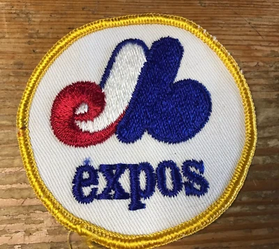 Vintage Montreal Expos Patch Round Embroidered MLB Baseball - Image 1 of 2