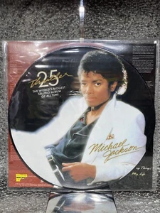 Michael Jackson Thriller Limited Edition Picture Disc Vinyl LP 2 Sided LIKE-NEW - Picture 1 of 9