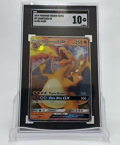 Pokemon Hidden Fates Charizard GX 9/68 Ultra Rare SGC 10 