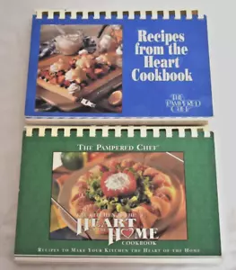 The Pampered Chef Recipes from the Heart 1997 and Kitchen is the Heart 1996 - Picture 1 of 16