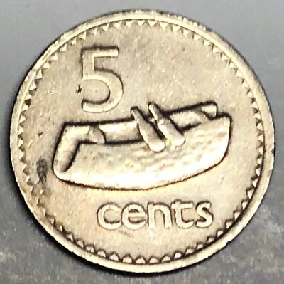 # C888    FIJI    COIN,     FIVE CENTS   1975 - Image 1 of 2