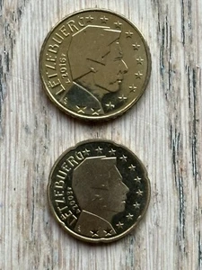 Lot Münzen Münzen 50 und 20 Centimes Euro 2016 2003 Luxemburg Großherzog Heinrich - Bild 1 von 6