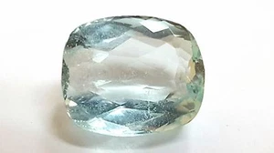 Mina de Tierra Natural 8.62ct Turquesa Brasileña Excelente Corte Cojín Aguamarina - Imagen 1 de 3