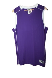 Holloway Adult Purple/White Sleeveless Basketball Jersey - XL  NWT - Picture 1 of 4