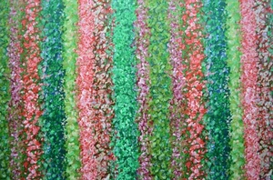 30 + Yards Avail/ 100% Cotton/ Vintage 1992 / Medium Weight / Pink & Green - Picture 1 of 11