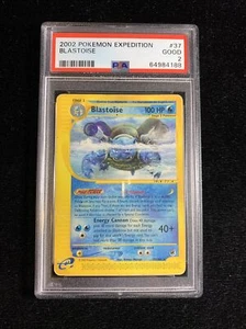 PSA 2 Blastoise 37/165 - Pokemon Expedition Set Rare E-reader Good English WoTC - Picture 1 of 2
