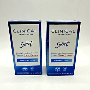 Secret Clinical Strength 73hr Clear Gel Deodorant 2.6oz each (EXP 07/2026) - Picture 1 of 5