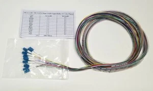 12 coletas de fibra LC/UPC monomodo 9/125 envueltas en espiral 3 metros - Imagen 1 de 3