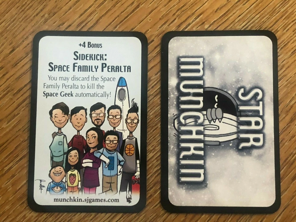 Tarjeta promocional Star Munchkin - Sidekick:Space Family Peralta - Gen Con 2016 Foto 1 de 1