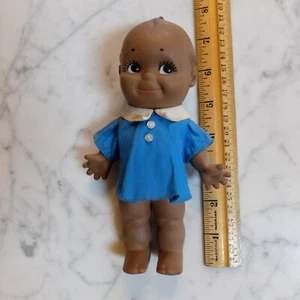 Vintage Cameo Black 7 1/2 Inch Tall Squeaker Plastic Kewpie 1946 - Picture 1 of 11