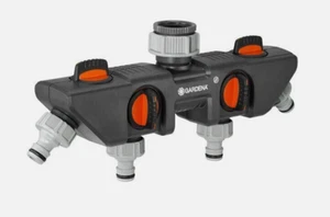 Grifos de jardín distribuidor divisor de cuatro vías GARDENA canal agua 8194 - Imagen 1 de 11