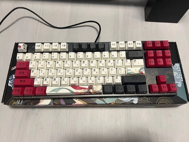 Varmilo Beijing Opera VA87M TKL Dye Sub PBT Mechanical Keyboard MX Speed Silver - Image 1 of 1