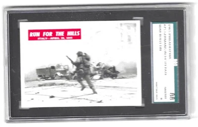 1965 Philadelphia War Bulletin #75 Germans in desperate Graded SGC 88 8 pop 1 - Image 1 of 3