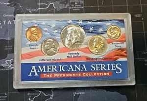 Americana Series 5 1964 Coin Set Kennedy Half Jefferson President's Collection  - Picture 1 of 2