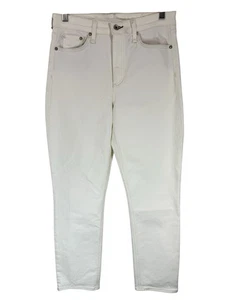 Rag & Bone Nina High Rise Ankle Slim Straight Cigarette Jeans Off-white Size 29 - Picture 1 of 15