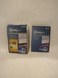 Microsoft Money 2007 Deluxe Finance Software Budgeting Investments w/ Manual - Photo 1/5