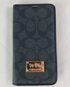 Coach Signature Leatherware Flip Card/Phone Case For iPhone 15 Pro Max Folio - Photo 1 sur 11