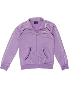 CHAMPION Girls Tracksuit Top Jacket 9-10 Years Medium Purple Polyester AX04 - Picture 1 of 3