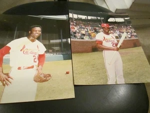 Vintage  8 x 10  Picture  Lot of 2 Lou Brock St. Louis Cardinals - Picture 1 of 1