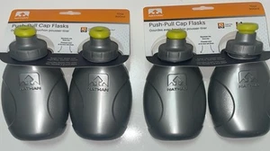 4 Nathan Push-pull Cap Flasks - New In Package - Hiking Running Trails Hydration - Imagen 1 de 3