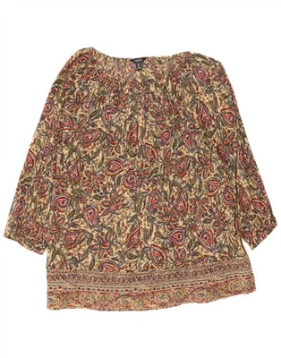 Blusa top CHAPS para mujer de gran tamaño UK 20 2XL multicolor cachemira HF09 Foto 1 de 3