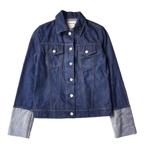 Chaqueta vaquera HELMUT LANG 1999 mangas plegadas talla mediana/38 mujer vintage - Imagen 1 de 9