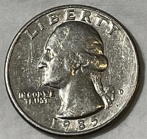 1985 D Quarter Errors - In God We Trust, Rim, Mint Mark, Pluribus, DDR - Picture 1 of 8