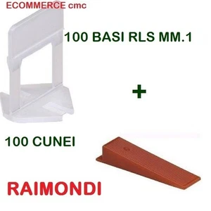 100 BASi RLS MM.1 + 100 CUNEI RLS RAIMONDI DISTANZIATORI LIVELLANTI BASE/CUNEO - Imagen 1 de 1