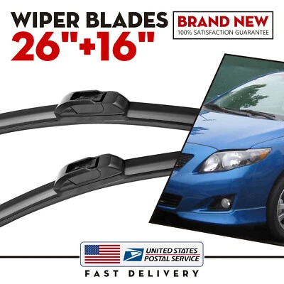 Juego de escobillas limpiaparabrisas delanteras para Subaru Impreza 2013-2016 gancho en J 26"+16" Foto 1 de 4