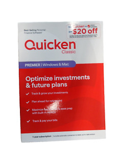 Quicken Classic Premier Personal Finance - 1-Year Subscription (Windows/Mac)