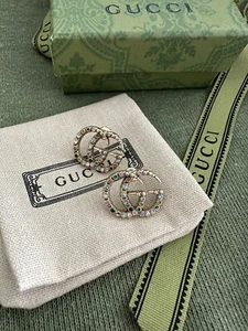 Gucci mehrfarbige goldene Ohrringe - Bild 1 von 3