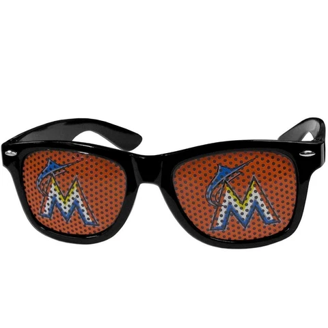 Miami Marlins GameDay Shades Black [NEW] MLB Sunglasses Glasses Sun Glass Cover