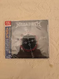 MEGADETH CRYPTIC WRITINGS JAPAN RMST SHM AUDIOPHILE CD+4 - NEW - MARTY FRIEDMAN - Picture 1 of 2