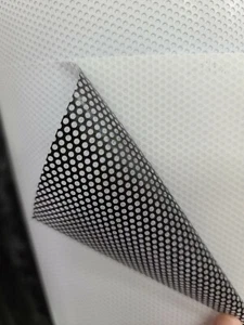 Perforated White One Way Vision Printing Media Window Vinyl Sticker Decal Film - Picture 1 of 2
