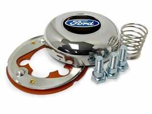 Botón bocina de 3 pernos en el volante con emblema de gel Ford Script - Imagen 1 de 4