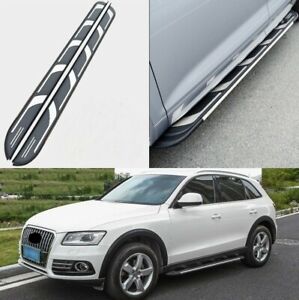 To Fit 2015-2020 Audi Q7 4M Running Boards Aluminium Side Step Skirt Foot Rest