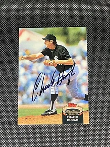 Charlie Hough White Sox Signed Auto 1992 Topps Stadium Club Card #894 ~ COA - Picture 1 of 3